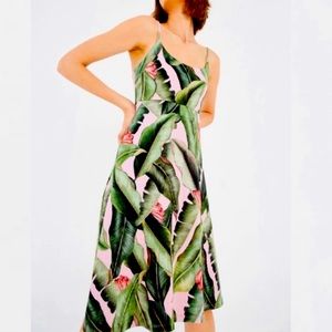 Farm Rio Banana Leaves Midi Dress